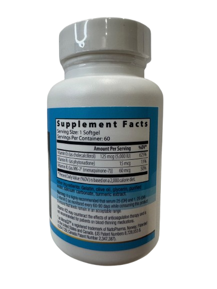 VITAMIN K2 + D3, SUPERIOR 60 CAPS - Image 2