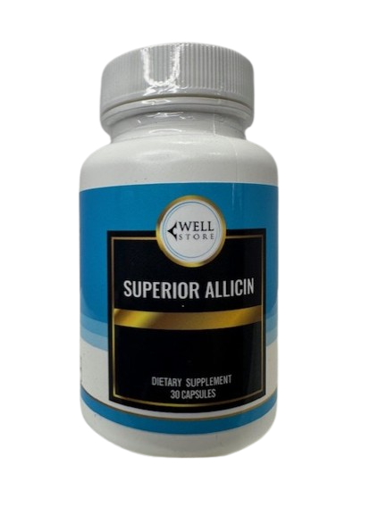Superior Allicin 30 capsules bottle front label