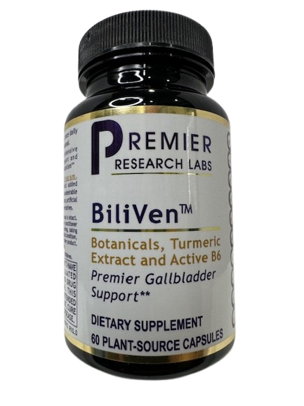 Premier Research Labs BiliVen 60 plant-source capsules bottle front label
