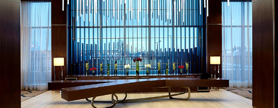 Lobby of the JW Marriott in Bloomington, Minnesota, host venue of the Great Lakes Conference 2026