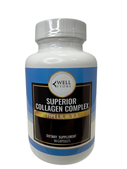 Superior Collagen Complex capsules bottle front label