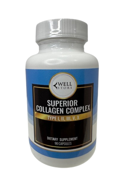 Superior Collagen Complex capsules bottle front label