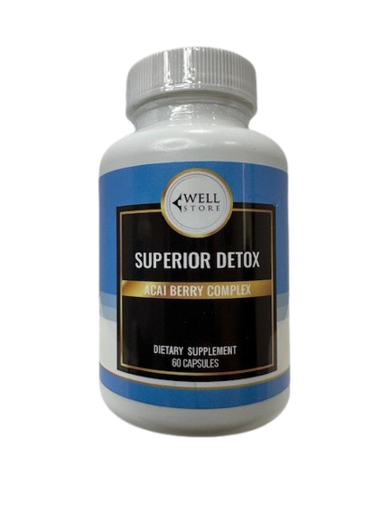 Superior Detox 60 capsules bottle front label