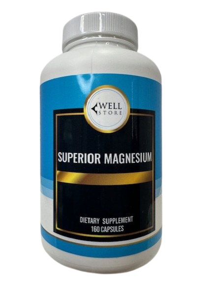 Superior Magnesium 180 capsules bottle front label